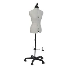 **-Adjustable Dressmakers Dummy-** Celine Standard Plus in Grey Fabric with Hem Marker, Dress Form Sizes 10 to 22, Pin, Measure, Fit and Display your Clothes on this Tailors Dummy ##-Sewing Online SPDM166---0-1-2-##