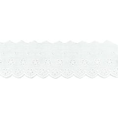 **-Lace Cambric 70mm X 27mt-** White ##-Birch Creative BC0008-WHITE-##