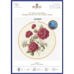 **-Dmc Cross Stitch Kit-** Roses 14ct 18cm ##-Dmc BK1935-##