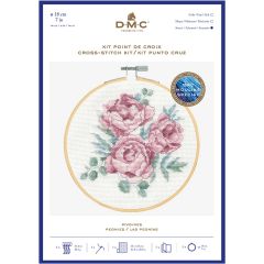 **-Dmc Cross Stitch Kit-** Peonies 14ct 18cm ##-Dmc BK1936-##