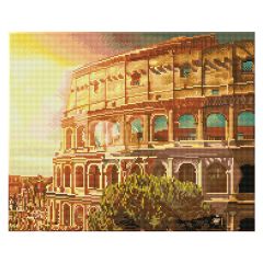 **-Diamond Dotz Crystal Art Kit-** Roman Colliseum, 42 x 52cm ##-Diamond Dotz DD10-070-##