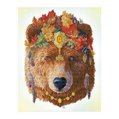 **-Diamond Dotz Crystal Art Kit-** Bohemian Bear (Carlie Edwards), 51 x 41cm ##-Diamond Dotz DD11-001-##