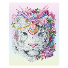**-Diamond Dotz Crystal Art Kit-** Bohemian Tiger, 51 x 41cm ##-Diamond Dotz DD11-023-##