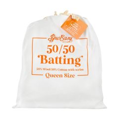 **-Sew Easy Batting 50% Wool 50% Cotton 150gsm With Scrim Queen 213 x 254cm-** ##-Sew Easy EB60-Q-##