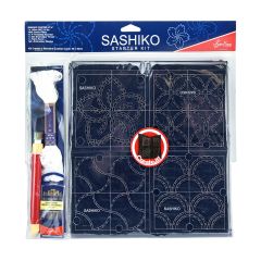 **-Sashiko Starter Kit 4x4in Templates Fabric Thread Accessorie-** ##-Sashiko ERS-001-##