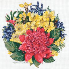 **-Waratah Bouquet Cs 25.X24cm-** ##-Dmc HW002-##