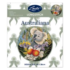 **-Helene Wild Longstitch Kit-** Koala 28cm Rnd ##-Leuts HWLS-001-##