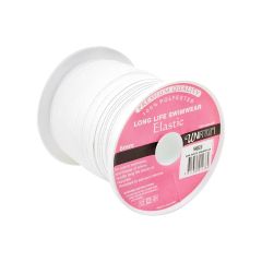 **-Uni Trim Elastic Swimwear Woven 6mm X 100m White Roll-** ##-Unitrim N4950-6-##