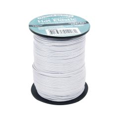 **-Uni Trim Elastic Hat White 100m Spool-** ##-Unitrim N4980-##
