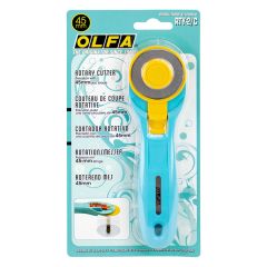 **-Olfa 45mm Rotary Cutter Aqua Rty-** 2/C ##-Olfa OL4114-B-##