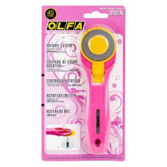 **-Olfa 45mm Rotary Cutter Pink Rty-** 2/C ##-Olfa OL4114-P-##