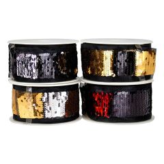 **-Sequin Galon Reversible 40mmx6.5m Gold/Silver-** ##-Stephanoise S11063-##