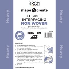 **-Shape To Create I/Facing Non Woven I/O Heavy 90cm X 50mt-** White ##-Birch Creative STC003-##