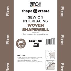 **-Shape To Create I/Facing Shape Well Sew On Firm 90cm X 50mt-** White ##-Birch Creative STC012-##