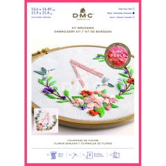 **-Dmc Embroidery Kit Flower Garland Pre-** Printed Design 18.07 X 27.65cm ##-Dmc TB149-##