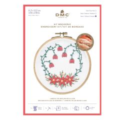 **-Dmc Perle 5 Embroidery Kit-** Bouganvillier's Garden 15.5cm With Hoop ##-Dmc TB153-##