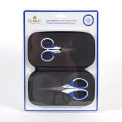 **-Dmc 2pc Steel Blade Embroidery Scissor Set With Pouch-** ##-Dmc U1950-##