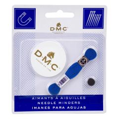 **-Dmc 2pc Painted Wooden Magnetic Needle Minders Round Dmc Logo 3.75mm/Skein 6.5x1.3mm-** ##-Dmc U1986L-3-##